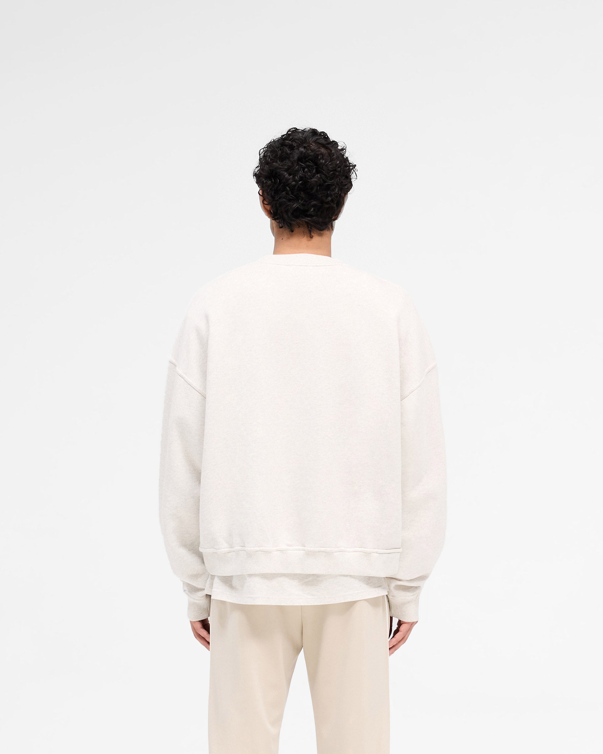 Rep Applique Sweater - Cream Marl