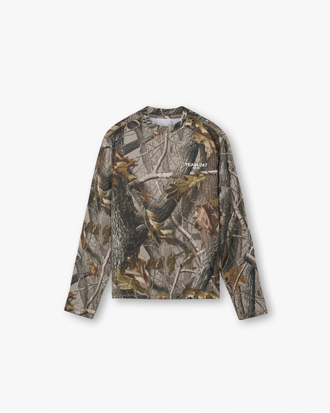 トップス WOODBLOCK LS MESH RUGGER SHIRT REAL TREE Ranger Mens Realtree Hardwoods Camo Hunting Long Sleeve T Shirt