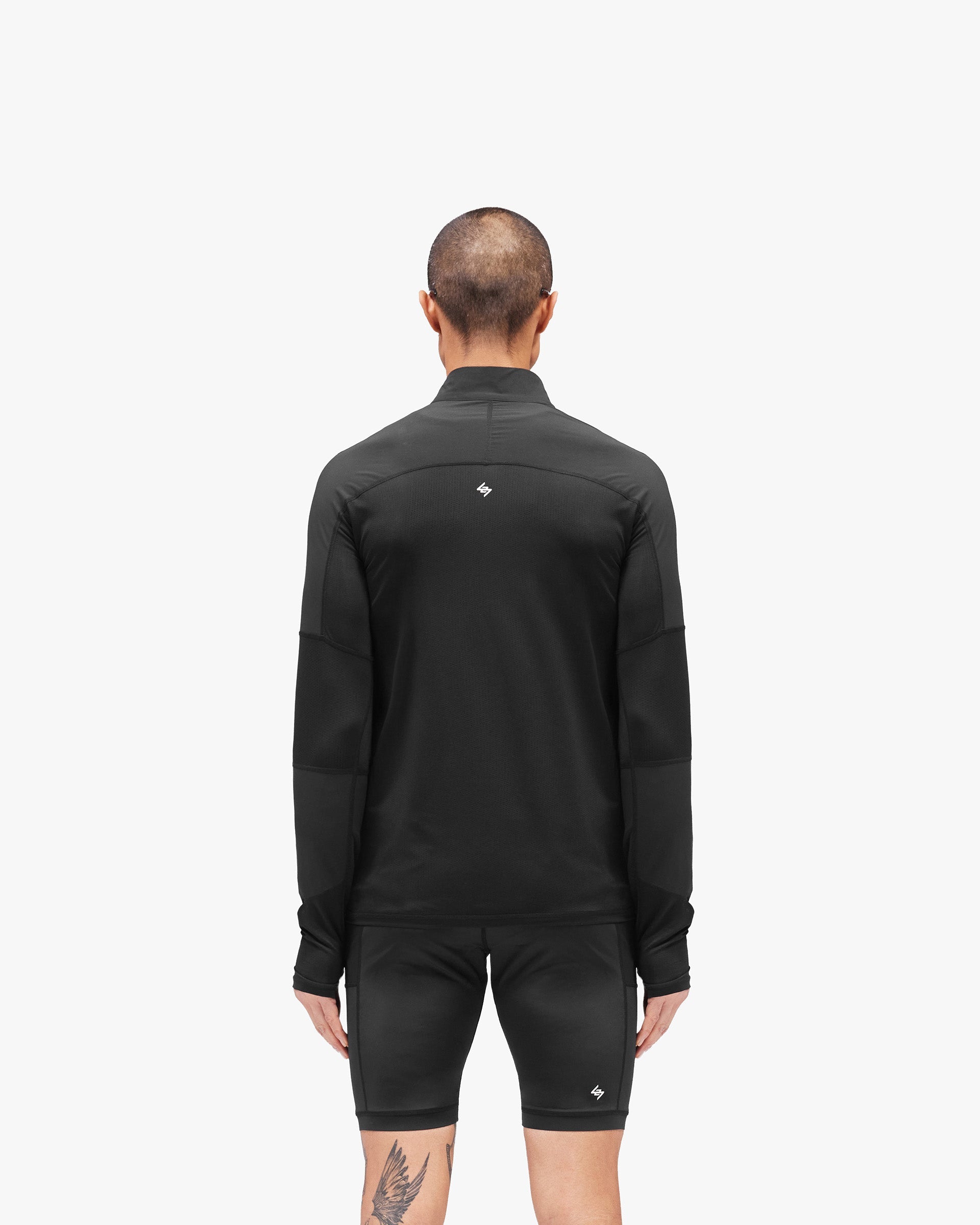247 Run Quarter Zip - Jet Black