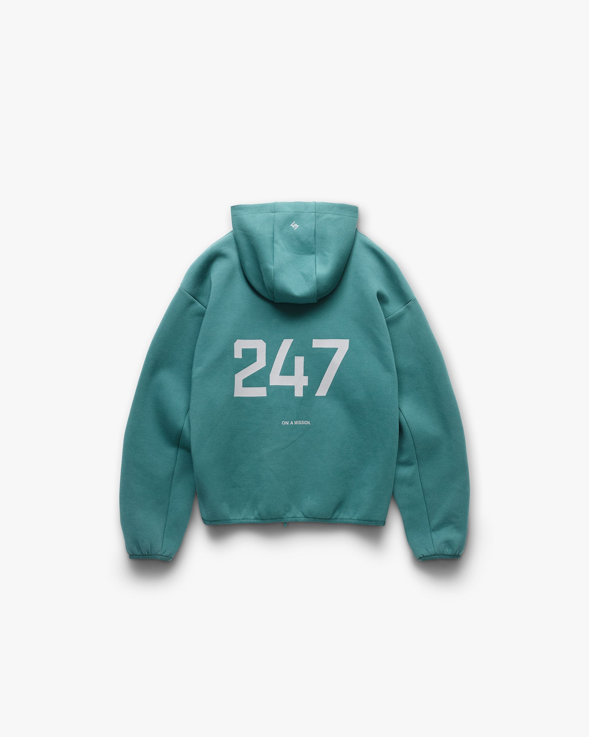 247 Form Zip Hoodie - Teal