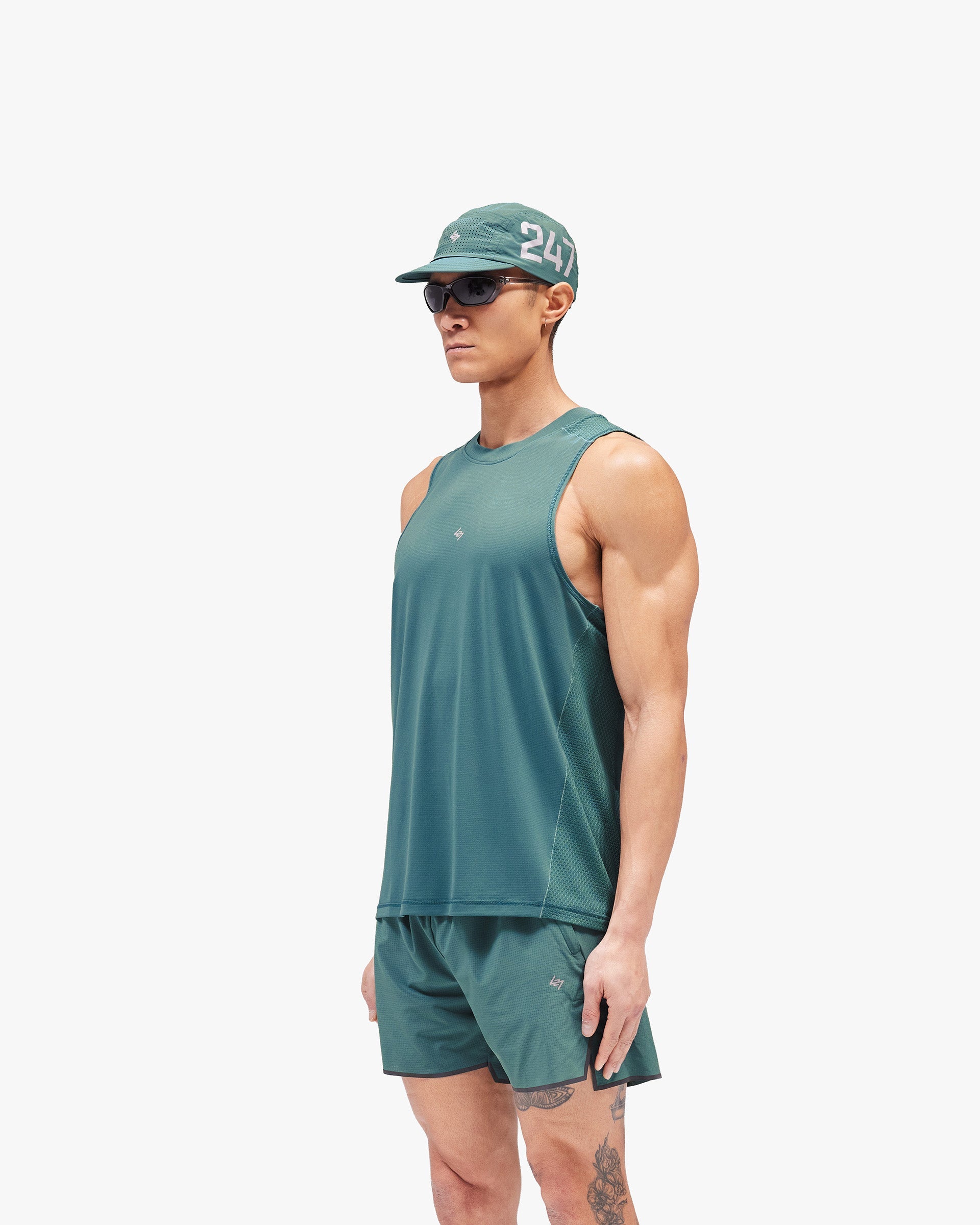 247 Numbers Vest - Teal