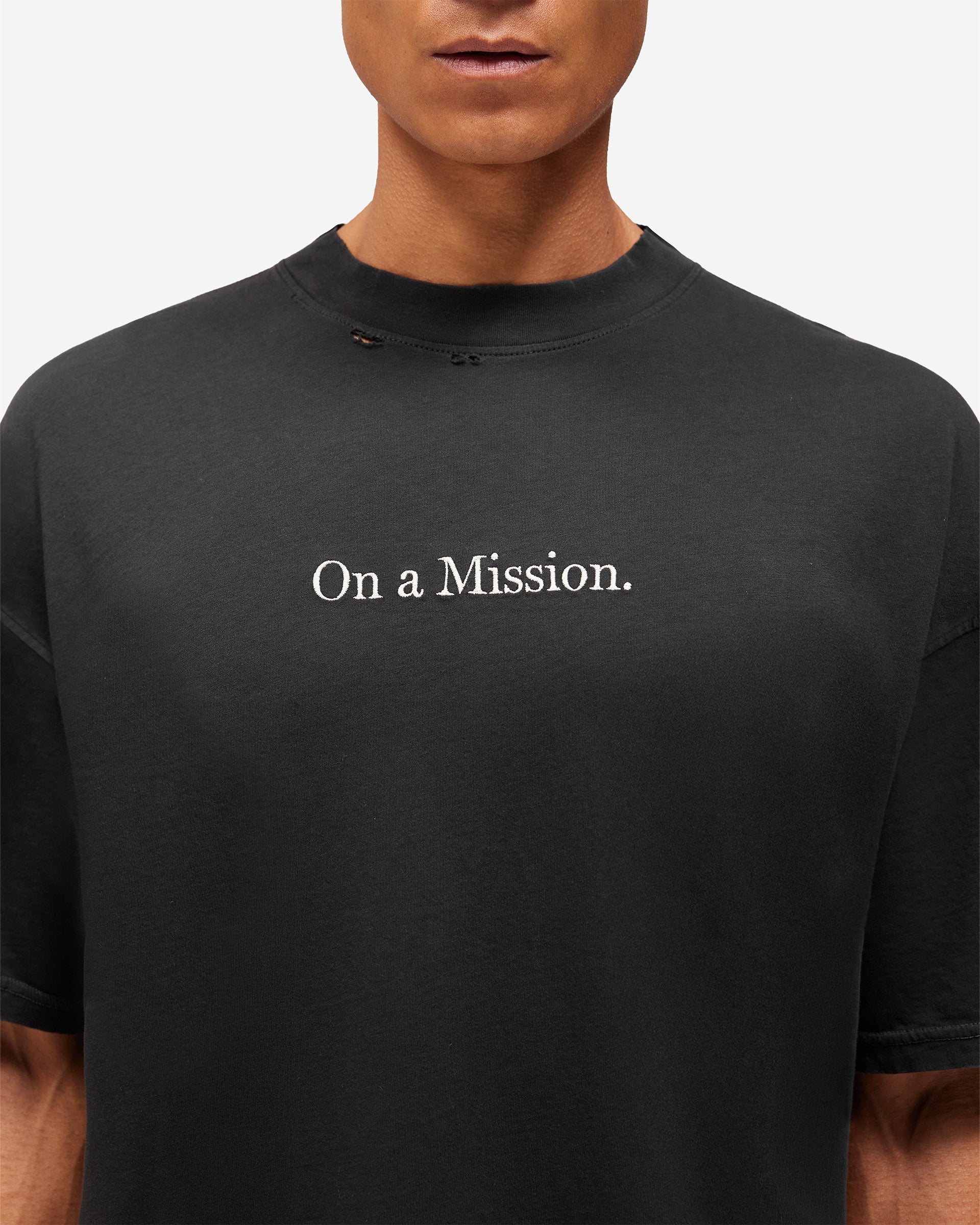 247 On A Mission T-Shirt - Jet Black | REPRESENT