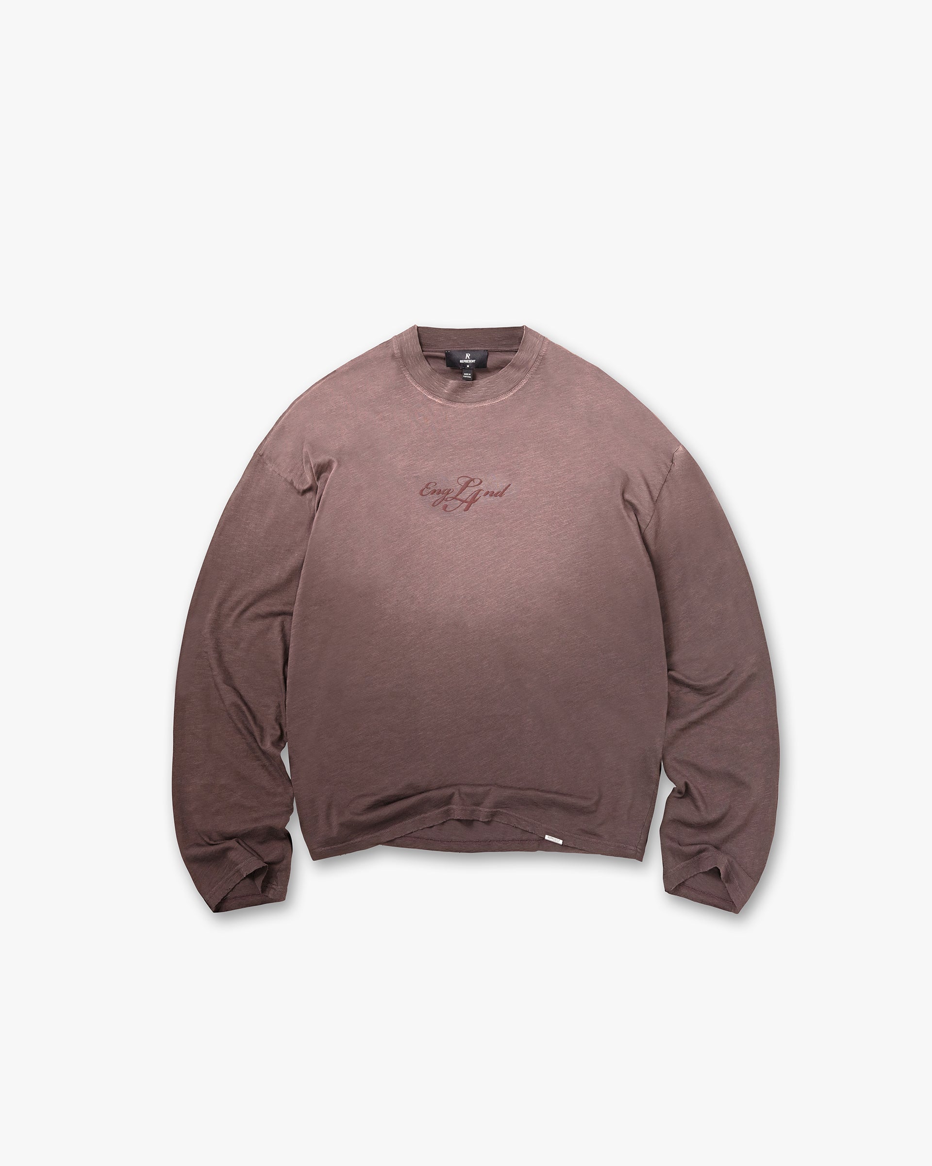 EngLAnd Long Sleeve T-Shirt - Washed Brown