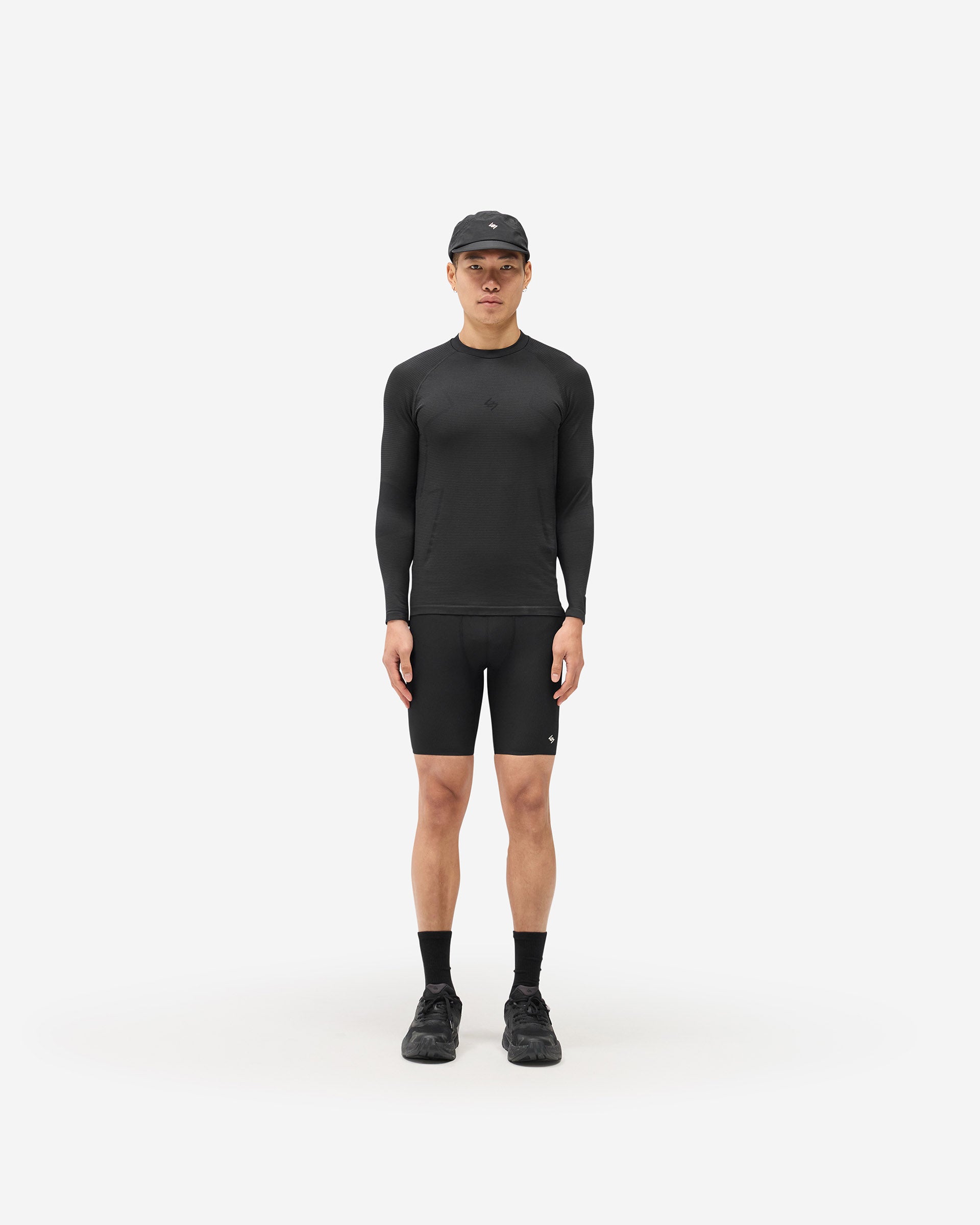 247 Uprising Long Sleeve Seamless T-Shirt - Black