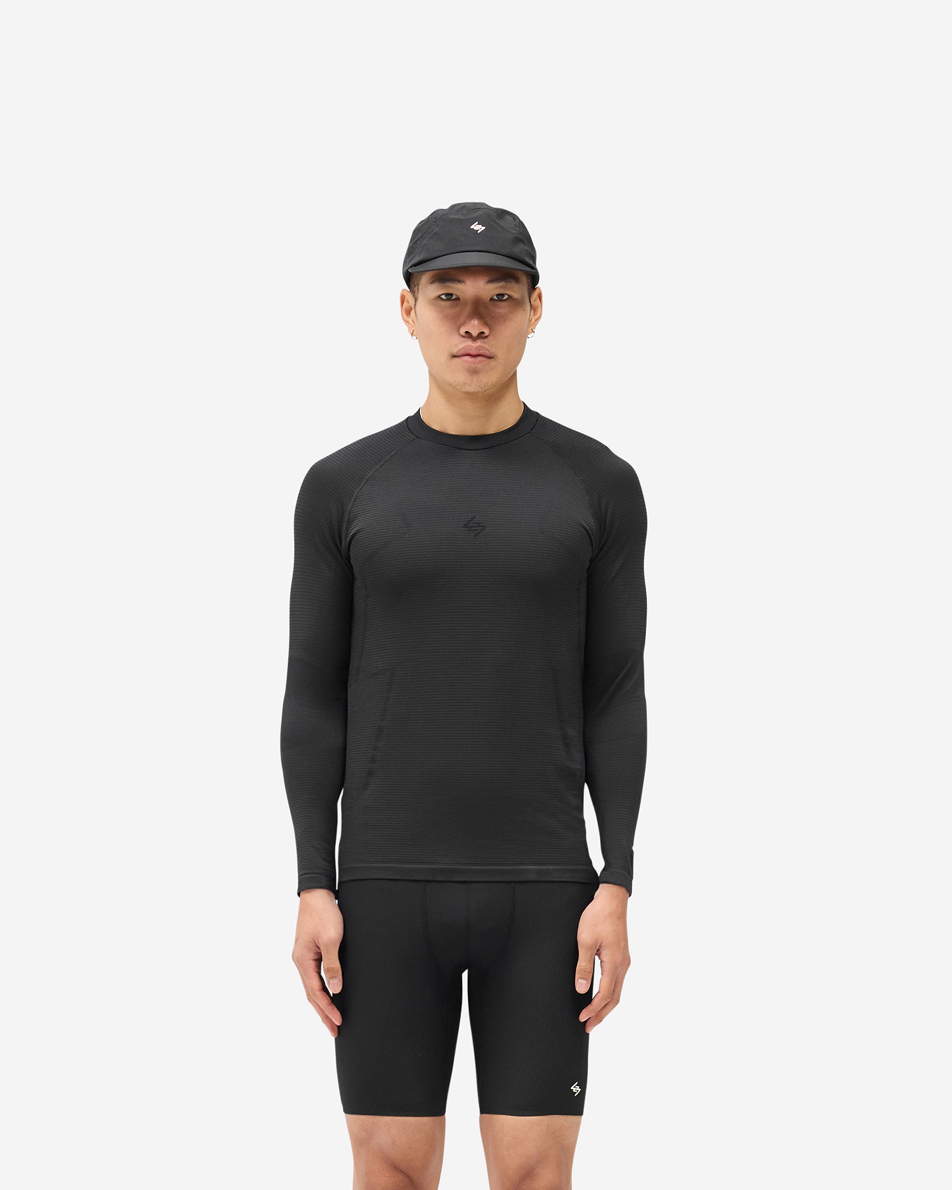 247 Uprising Long Sleeve Seamless T-Shirt - Black