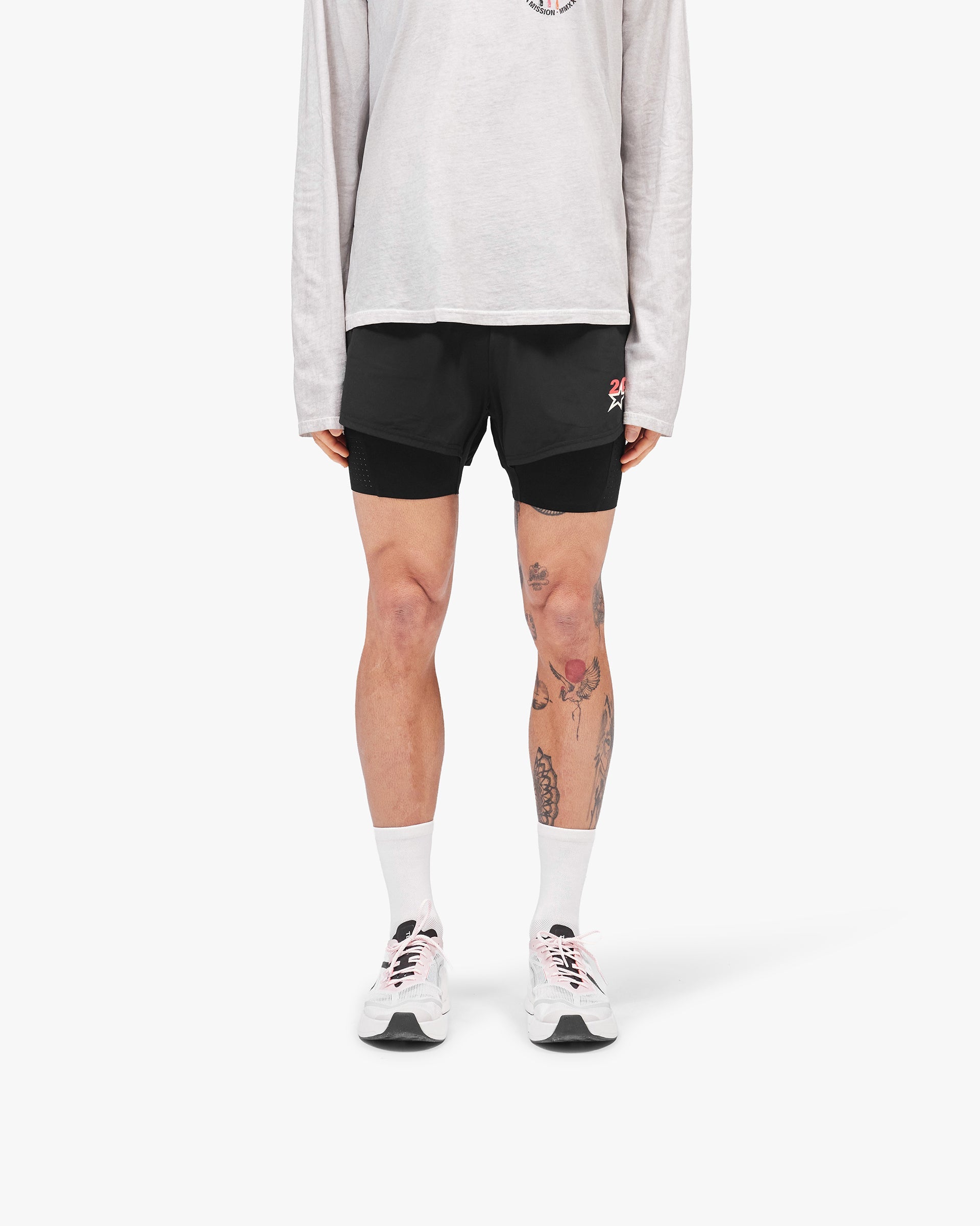 247 Hybrid 2-In-1 Short - Jet Black