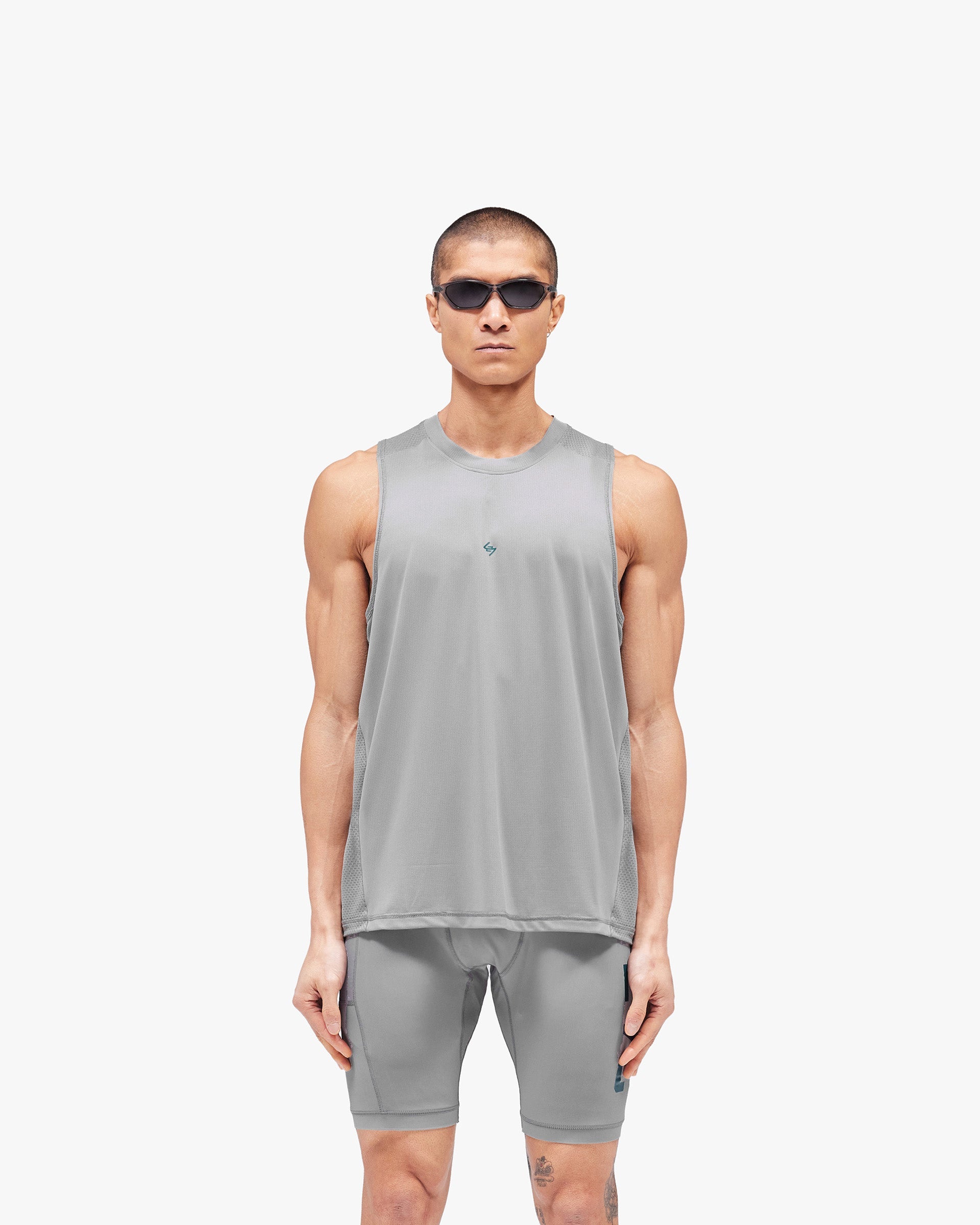 247 Numbers Vest - Graphite Grey