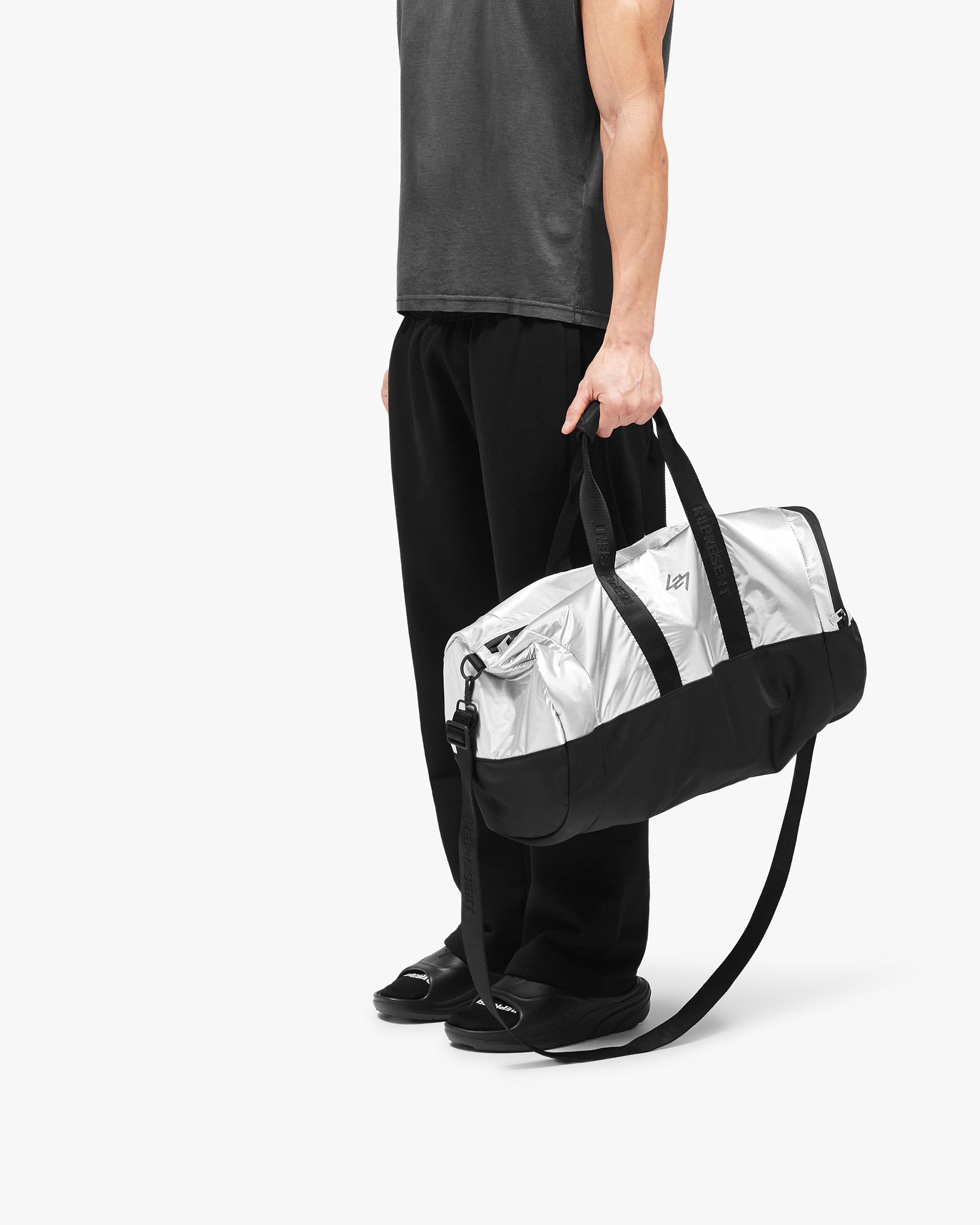 247 Duffle Gym Bag - Silver