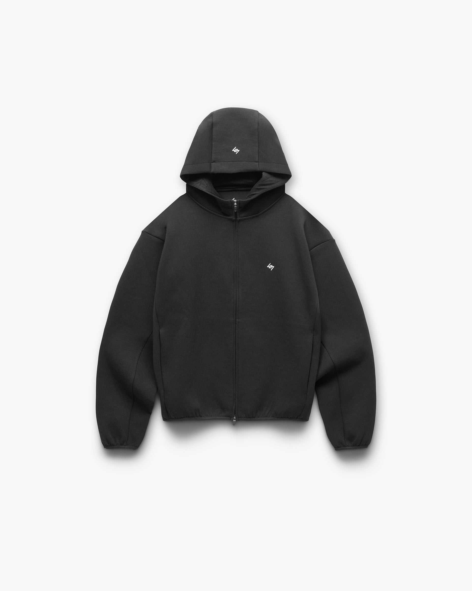 247 Form Zip Hoodie - Jet Black