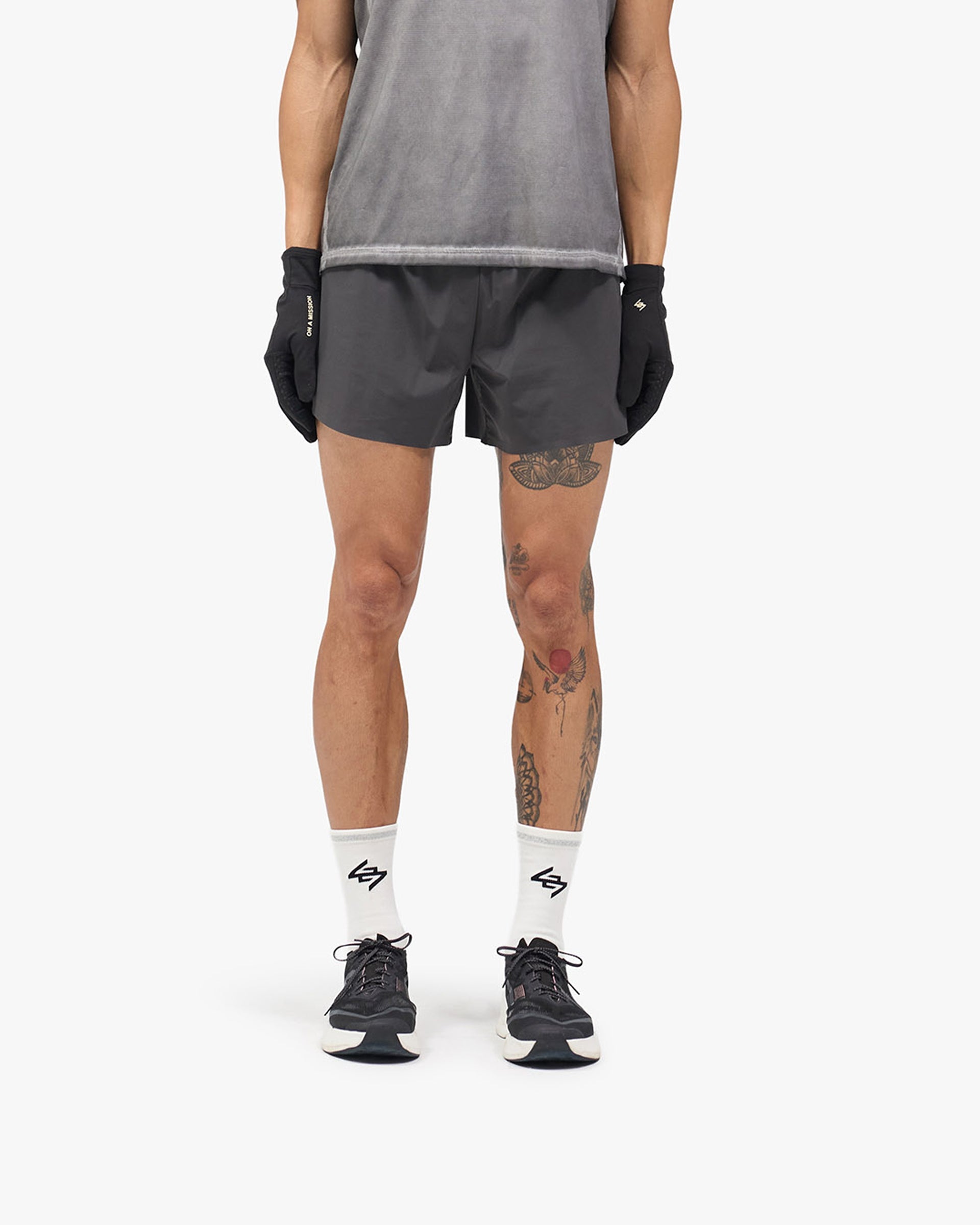 247 Race Short - Washed Grey