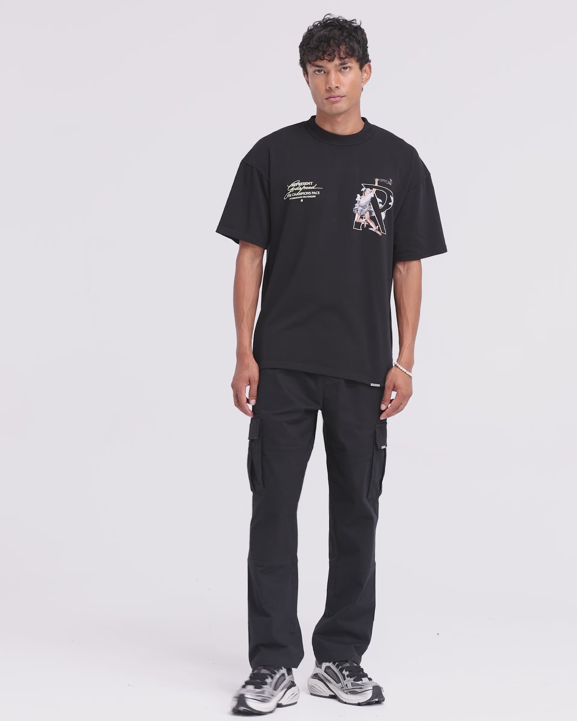 Jet Black Hermes T-Shirt | Graphic T shirts | REPRESENT