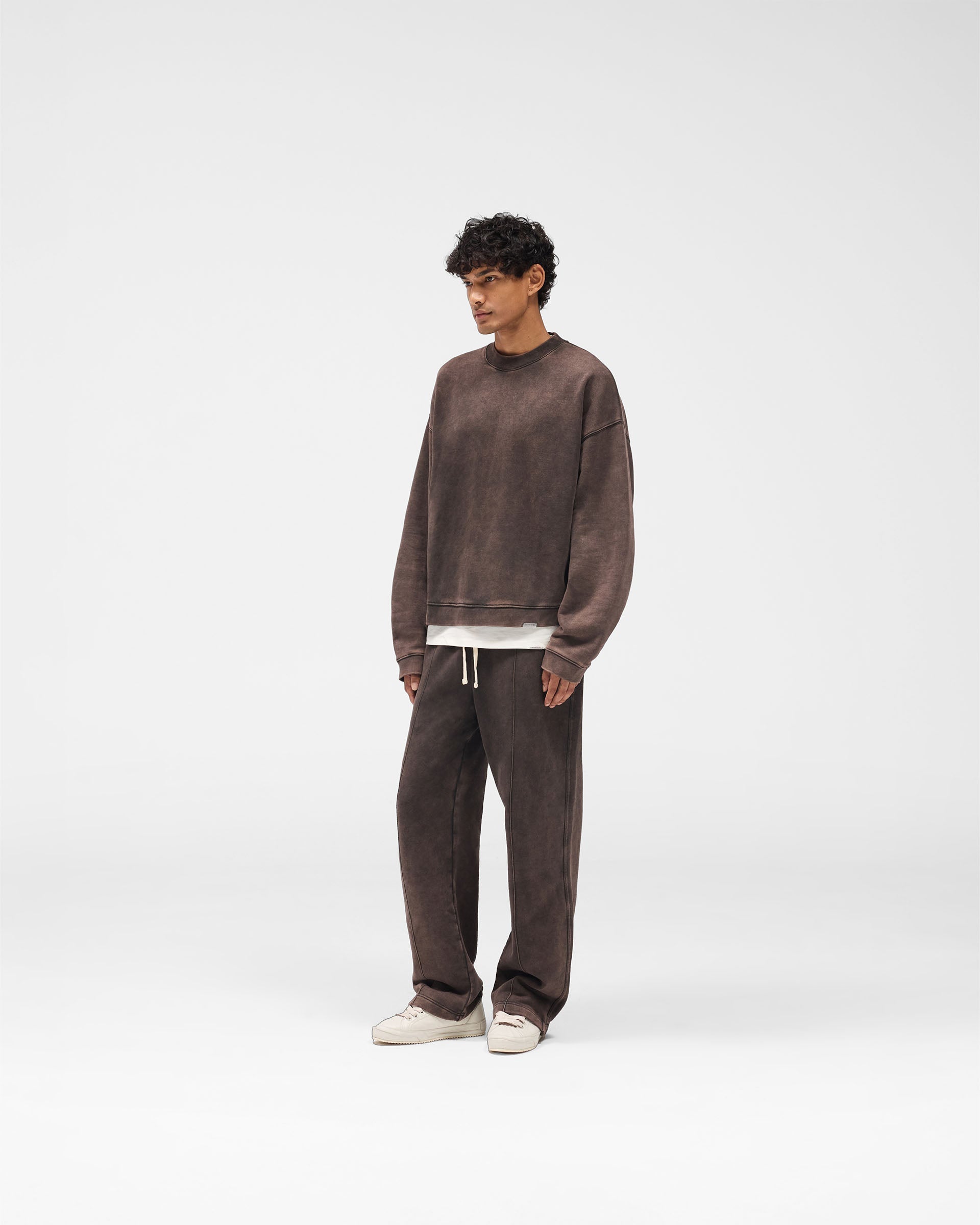 Initial Boxy Sweater - Coffee