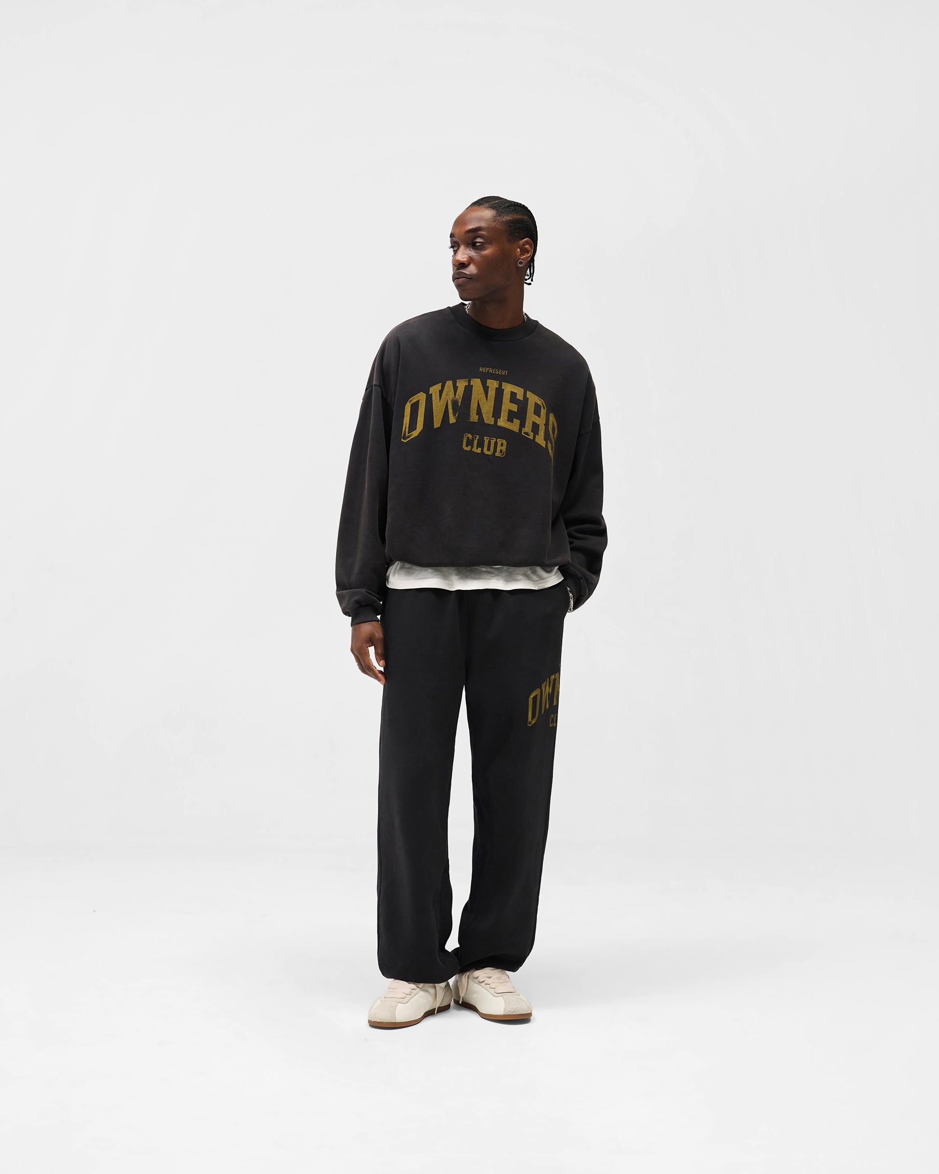 Represent Owners Club Sweater - Faded Black