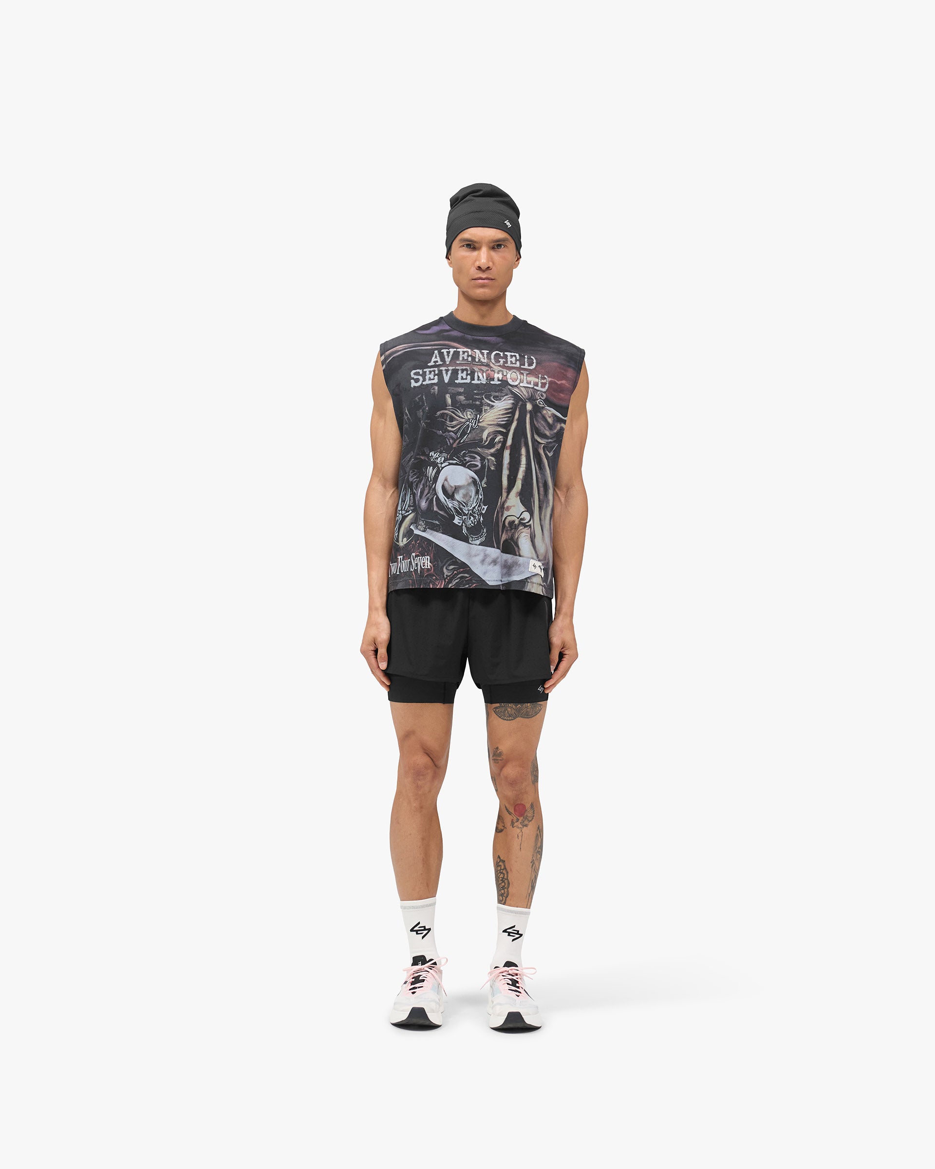 247 x Avenged Sevenfold City Of Evil Tank - Aged Black