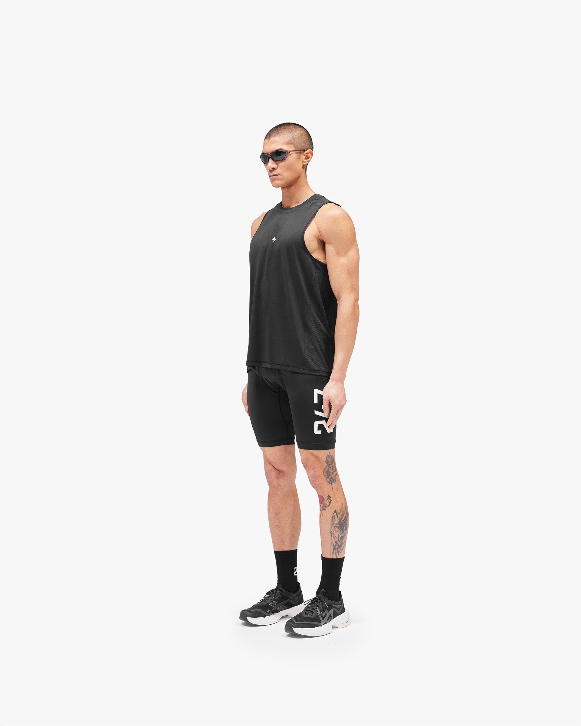 247 Numbers Vest - Jet Black